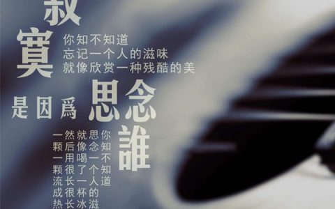 抖阴你知不知道思念一个人的滋味是什么歌，寂寞是因为思念谁歌曲介绍