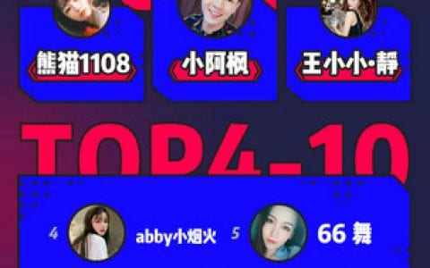 《练习生请开播》TOP10已就位，抖阴星主播未来可期