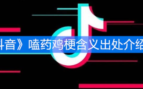 《抖阴》嗑药鸡梗含义出处介绍