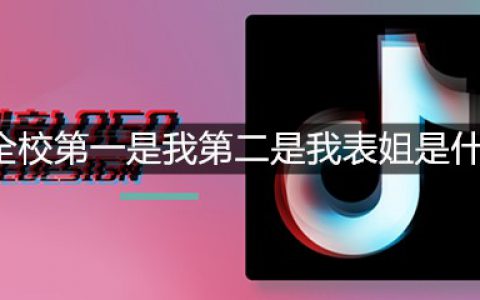 抖阴全校第一是我第二是我表姐是什么梗