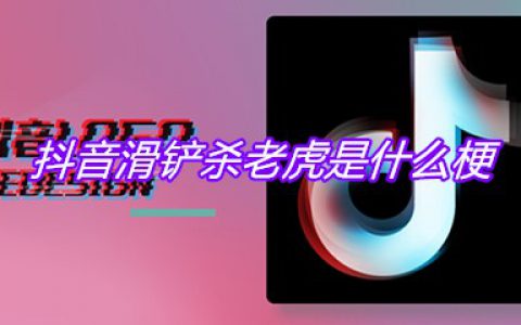 抖阴滑铲杀老虎是什么梗