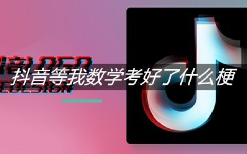 抖阴等我数学考好了什么梗