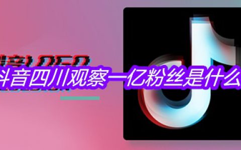抖阴四川观察一亿粉丝是什么梗