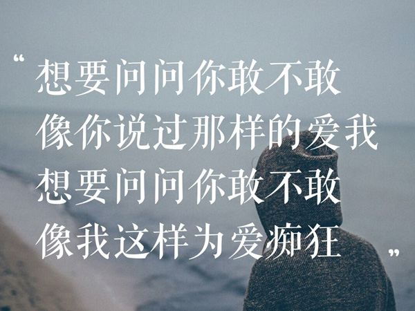 抖阴想要问问你敢不敢是什么歌，为爱痴狂歌词介绍