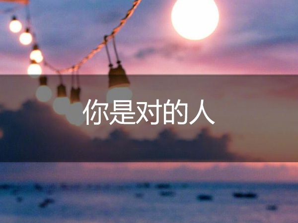 抖阴你是对的人不得不承认是什么歌，你是对的人歌词介绍
