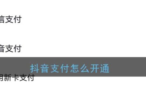 抖阴支付怎么开通 抖阴支付如何使用？
