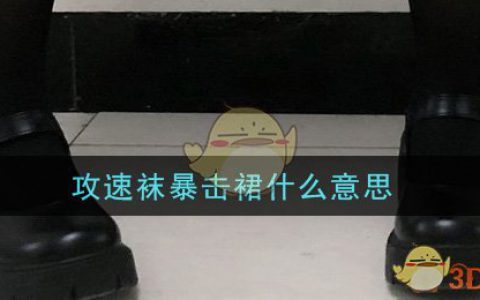 攻速袜暴击裙什么意思 攻速袜暴击裙意思介绍