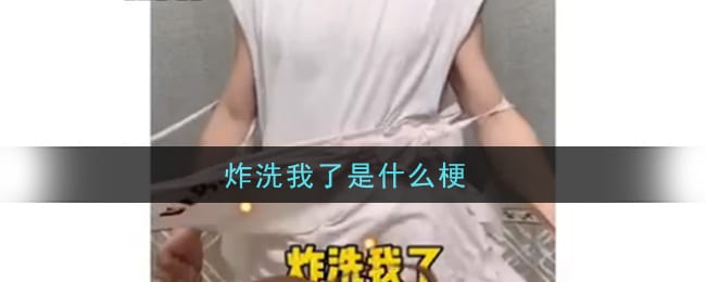 抖阴炸洗我了是什么梗 炸洗我了梗的意思及出处介绍