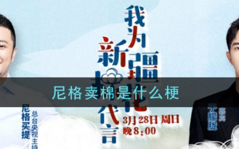 尼格卖棉是什么梗 尼格卖棉梗的意思及出处介绍