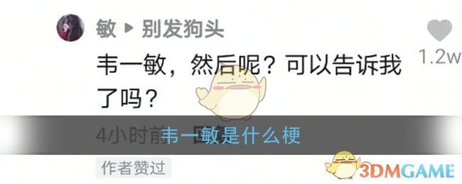 韦一敏什么梗 抖阴韦一敏效应是什么意思