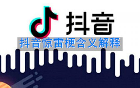 抖阴惊雷是什么梗 抖阴惊雷梗含义解释