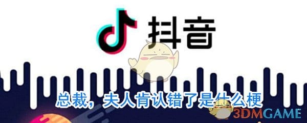 总裁，夫人肯认错了是什么梗 总裁，夫人肯认错了是什么意思