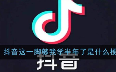 抖阴这一脚够我学半年了是什么梗 抖阴这一脚够我学半年了出处意思详解