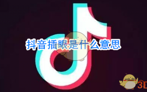 插眼是什么意思什么梗 抖阴插眼是什么意思