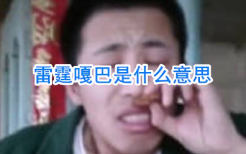雷霆嘎巴是什么意思 雷霆嘎巴是什么