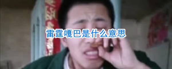 雷霆嘎巴是什么意思 雷霆嘎巴是什么