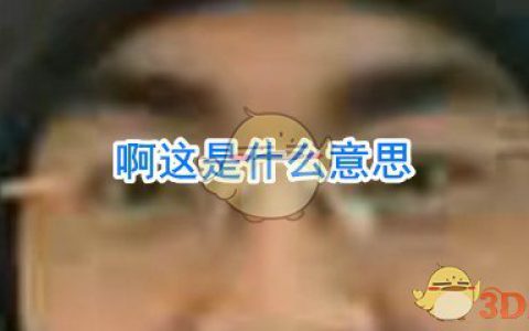 啊这是什么意思 啊这是什么梗