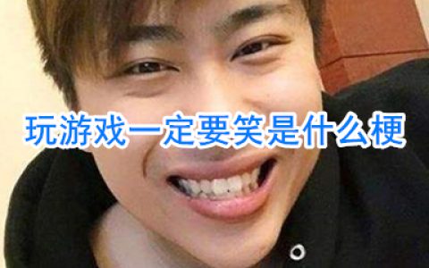 玩游戏一定要笑是什么梗 玩游戏一定要笑着玩什么梗