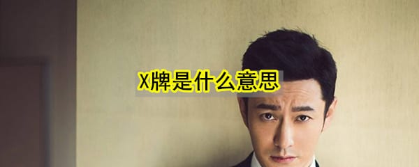 乘风破浪的姐姐x牌是什么意思 X牌来源出处含义