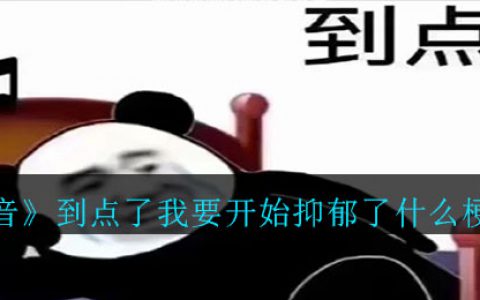 抖阴到点了我要开始抑郁了什么梗 到点了我要开始抑郁了梗意思介绍