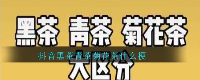 抖阴黑茶青茶菊花茶什么梗 黑茶青茶菊花茶意思介绍