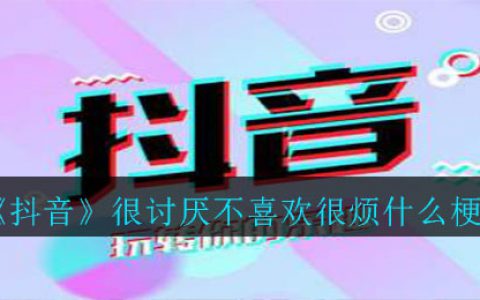 抖阴很讨厌不喜欢很烦什么梗 很讨厌不喜欢很烦意思介绍