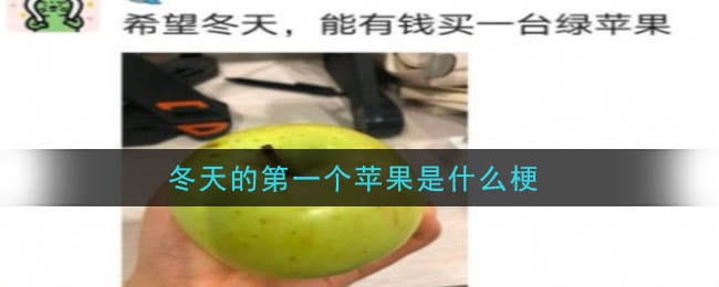 冬天的第一个苹果是什么梗 冬天的第一个苹果梗的出处及介绍