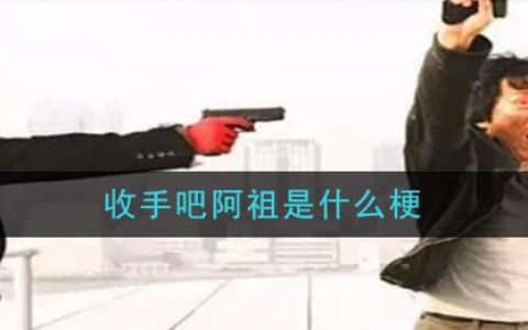 收手吧阿祖是什么梗 收手吧阿祖梗的意思及出处介绍