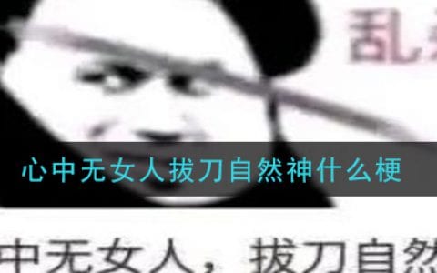 心中无女人拔刀自然神什么梗 心中无女人拔刀自然神梗的意思及出处介绍