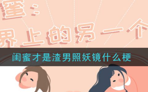 闺蜜才是渣男照妖镜什么梗 闺蜜才是渣男照妖镜梗的意思及出处介绍