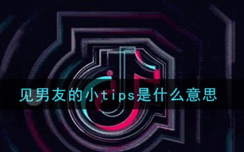 抖阴见男友的小tips是什么意思 见男友的小tips意思介绍