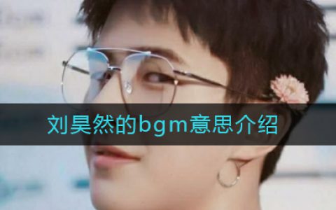 刘昊然的BGM是什么梗 刘昊然唱日出唱日落