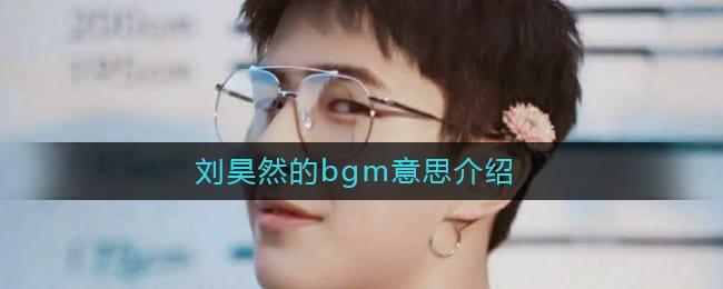 刘昊然的BGM是什么梗 刘昊然唱日出唱日落