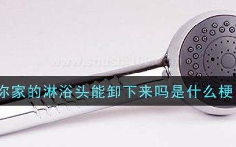 你家的淋浴头能卸下来吗是什么梗 你家的淋浴头能卸下来吗梗的意思及出处介绍