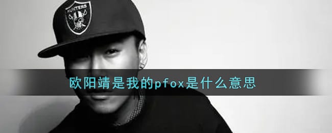欧阳靖是我的pfox是什么意思 欧阳靖是我的pfox意思介绍