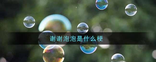 谢谢泡泡是什么梗 快说谢谢泡泡梗的出处介绍