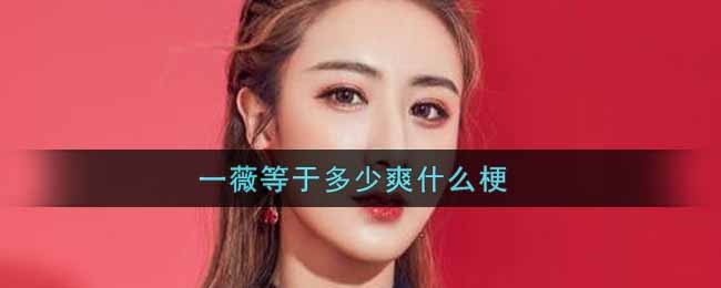 一薇等于多少爽什么梗 一薇等于多少爽梗的意思及出处介绍图