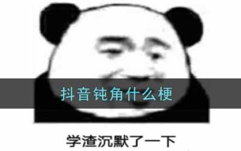 抖阴钝角是什么梗 选c钝角是什么梗