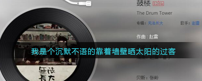 我是个沉默不语的靠着墙壁晒太阳的过客是什么歌 鼓楼&nbsp;歌曲歌词