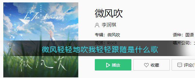 微风轻轻地吹我轻轻跟随是什么歌 微风吹歌曲歌词