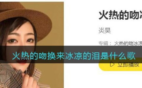 火热的吻换来冰凉的泪是什么歌 火热的吻冰凉的泪歌曲歌词