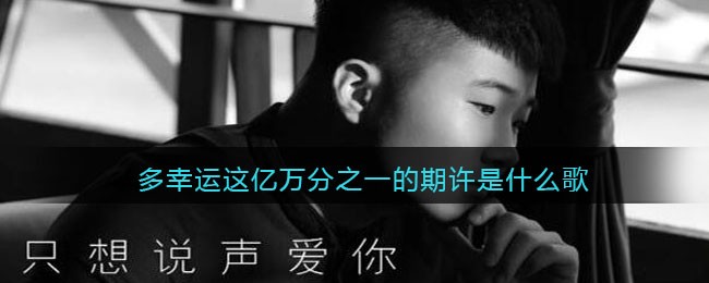 多幸运这亿万分之一的期许是什么歌 只想说声爱你歌曲歌词