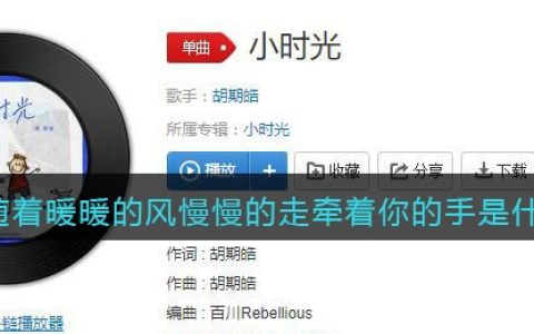 就随着暖暖的风慢慢的走牵着你的手是什么歌 小时光</strong><strong>歌曲歌词