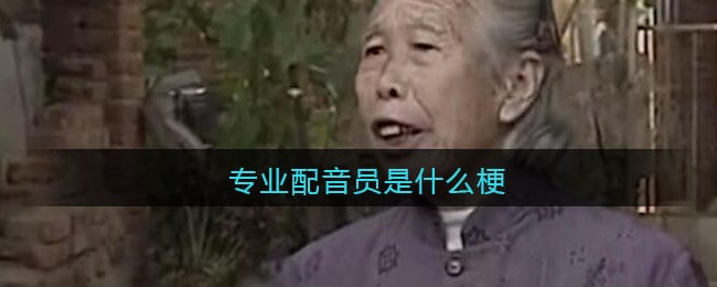 专业配音员是什么梗 热梗出处含义分享