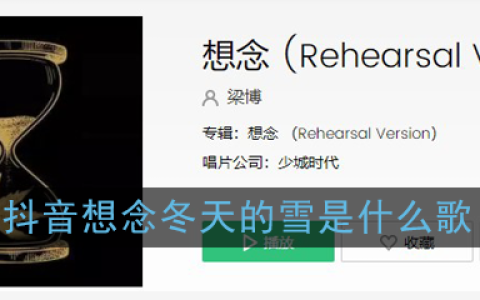 抖阴想念冬天的雪歌曲介绍 想念歌曲歌词