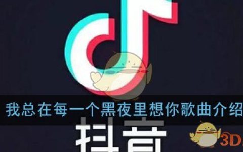 《抖阴》我总在每一个黑夜里想你歌曲介绍 抖阴歌曲歌词