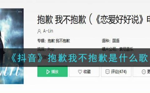 《抖阴》抱歉我不抱歉是什么歌 抖阴歌曲歌词
