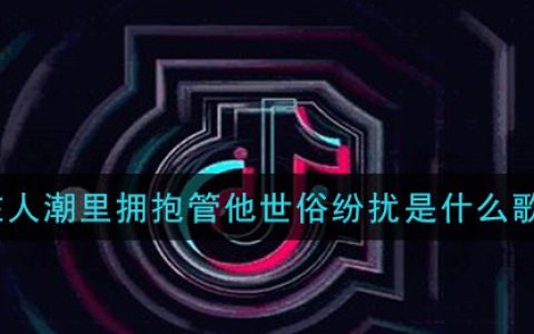 在人潮里拥抱管他世俗纷扰是什么歌 人潮里拥抱歌曲歌词