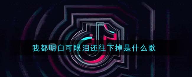 我都明白可眼泪还往下掉是什么歌 我都明白歌曲歌词