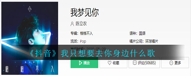 《抖阴》我只想要去你身边什么歌 抖阴歌曲歌词